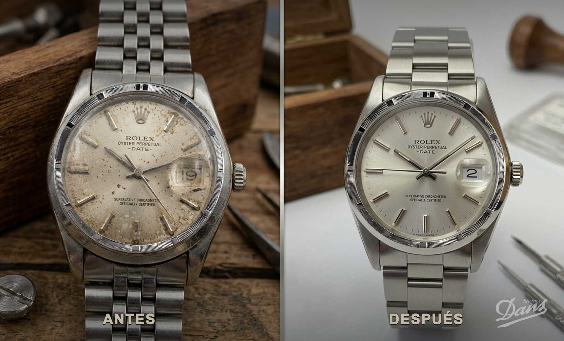 Restauración de un Rolex Oyster Perpetual Date 15010 Calibre 3035