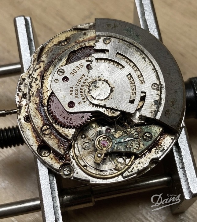 Restauración de un Rolex Oyster Perpetual Date Calibre 3035